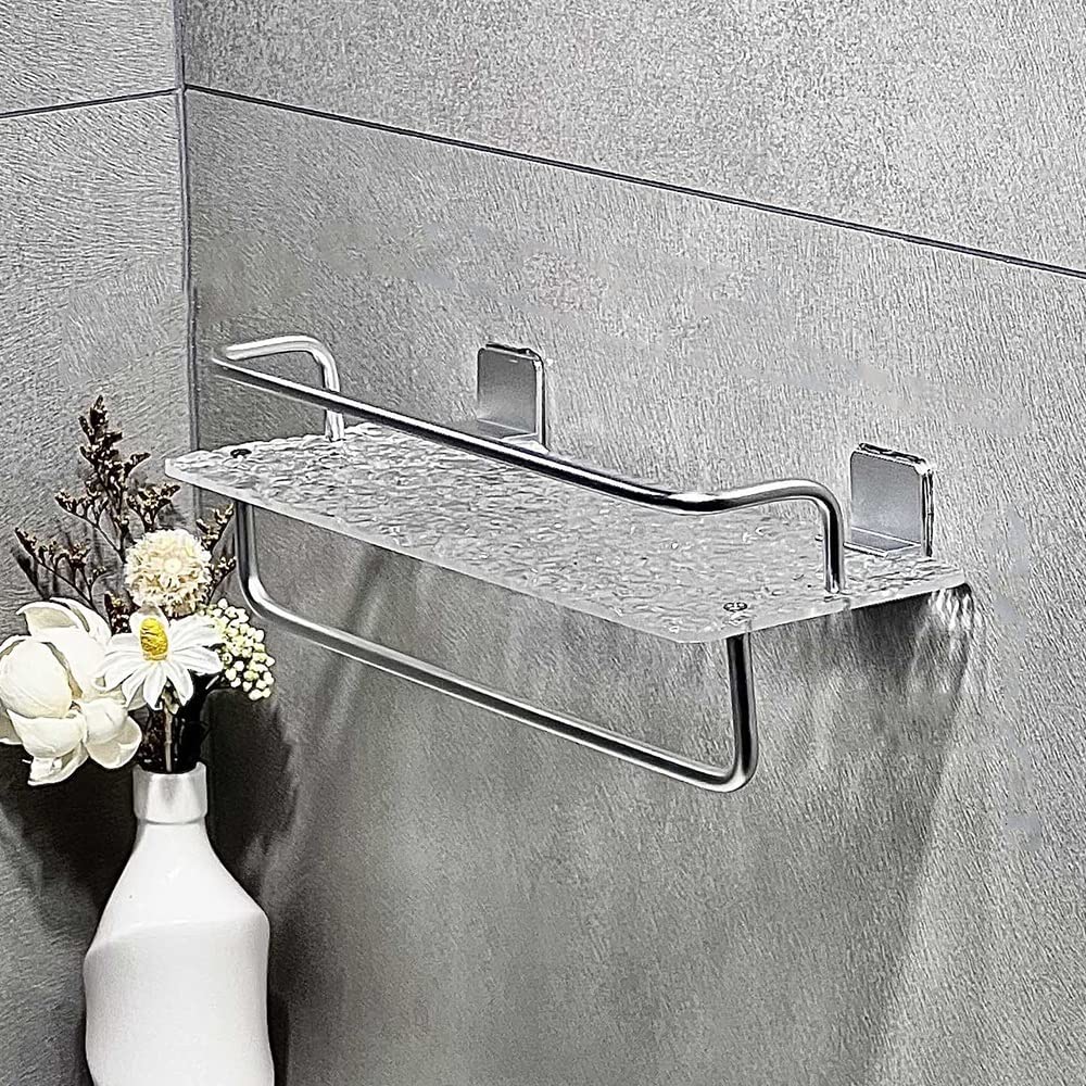 Caddy de douche double pôle 40cm en aluminium pour salle de bain