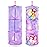 Basumee Stuffed Animals Net or Hammock 2 Pcs Stuffed Animals Storage Toy Net Hammock for Plushies Storage Organizer Mesh Kids Girls Room Decor, Purple, 3 Tiers