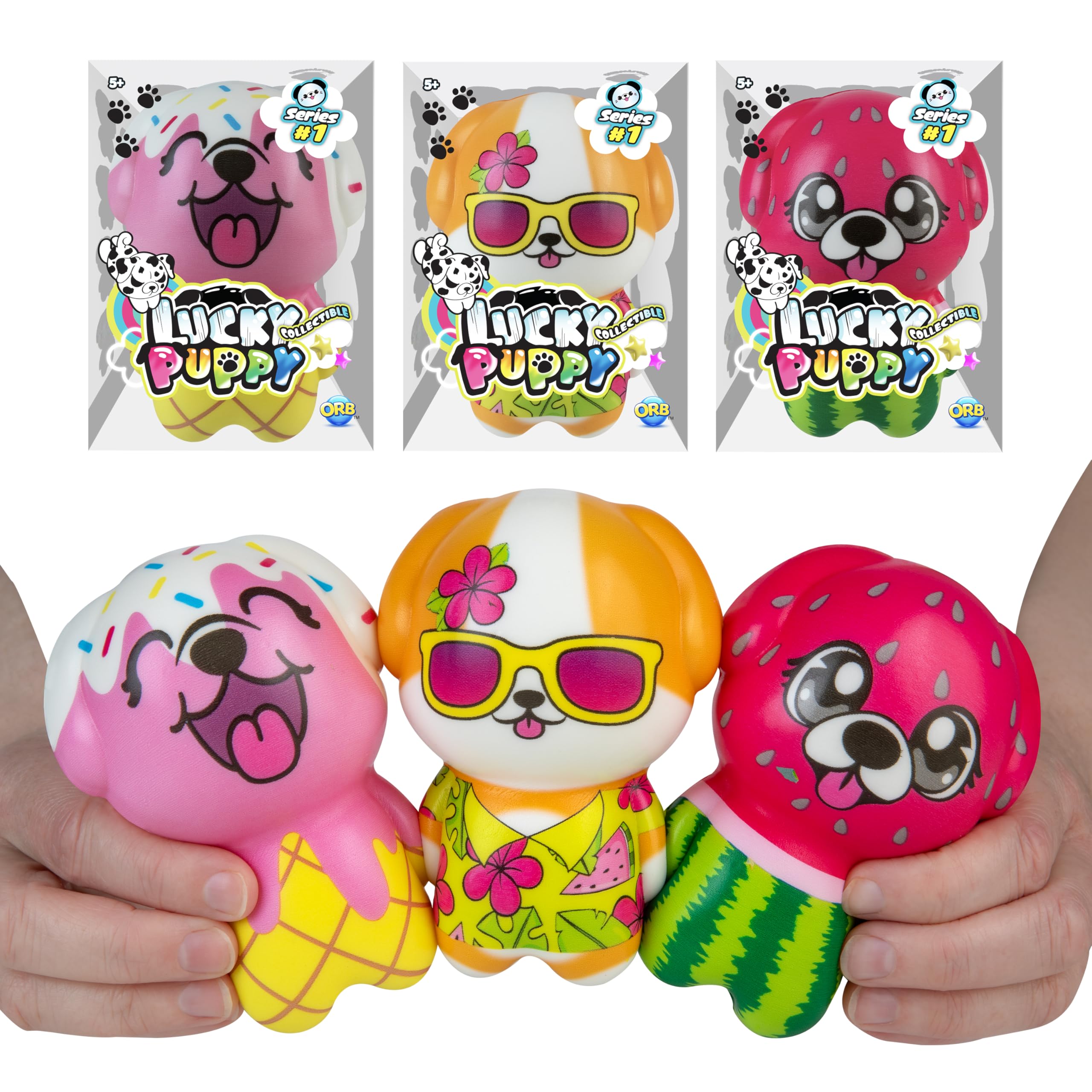 Amazon.com: ORB Lucky Puppy Foam Slow Rising Squishy Dogs Assorted