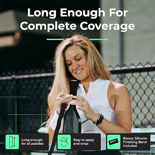 Miniatura 6 de ADV Felttac - Cinta de agarre de pickleball suave, muy duradera, absorbente de sudor, cinta de agarre de pickleball seca y cómoda, fácil de usar y