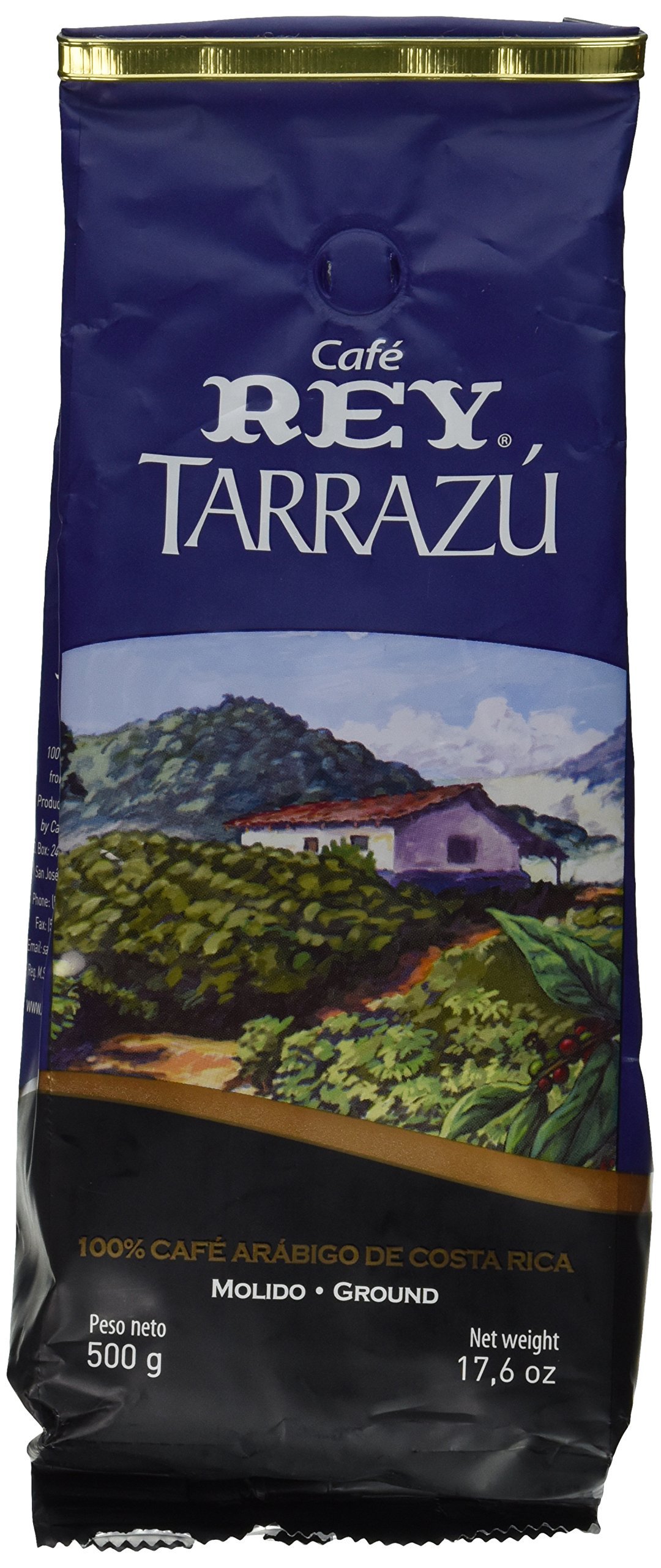 Cafe Rey - Tarrazu Costa Rica Ground Coffee - 17.6 oz / 500 gr