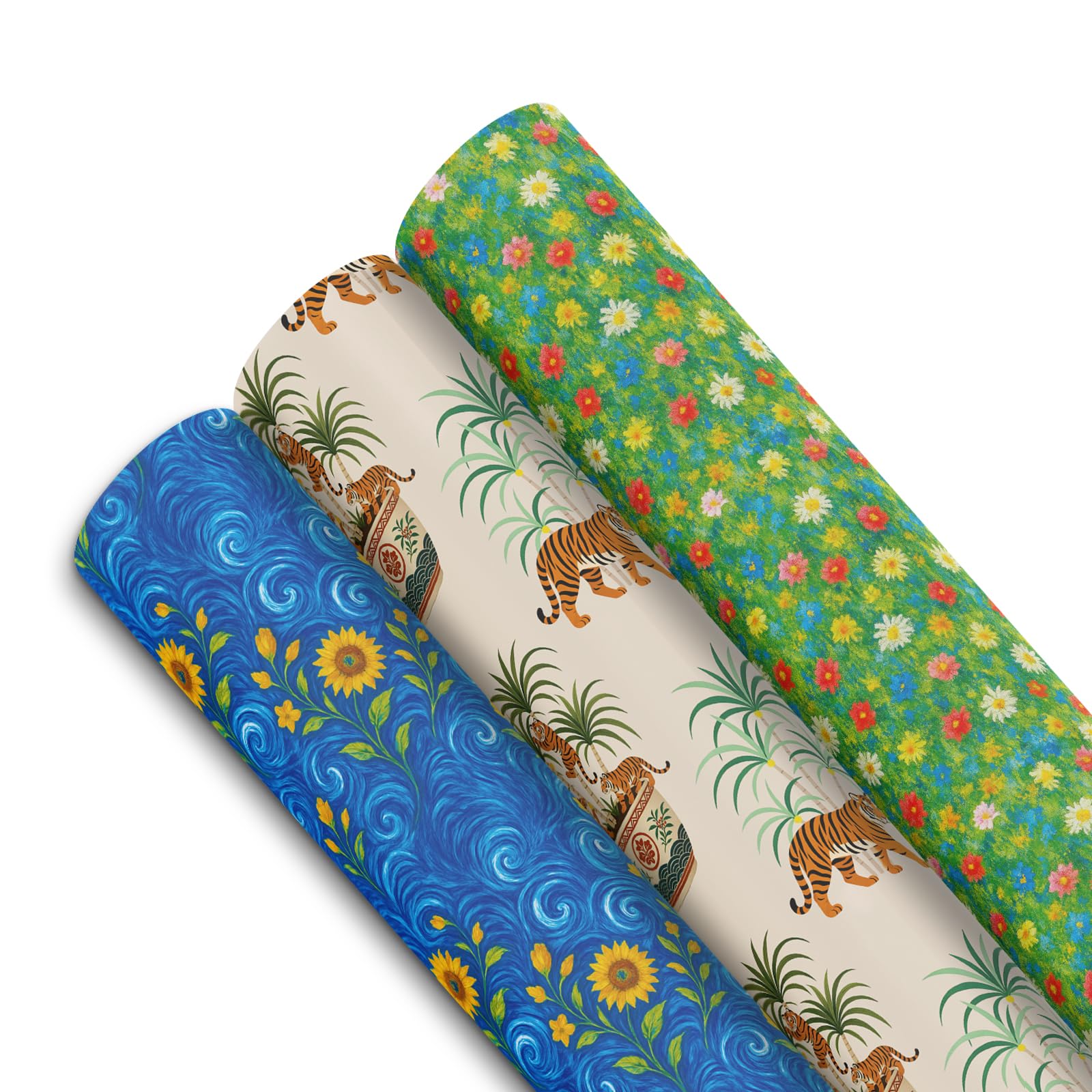 Wrapping Paper Roll, 61cm x 5m - Ideal Gifts & Special Occasions - UTTSCHEID (Pack of 3 Designs) — image 1