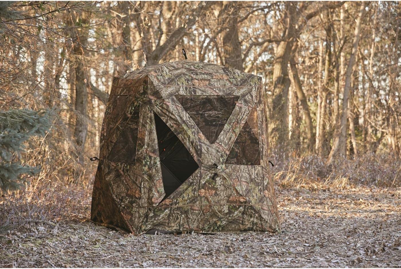 Guide Gear Flare XL Tall Hunting Ground Blind, See-Through, 360 View, 2-3 Person Pop-up Tent, Turkey, Duck, Deer Hunting Gear Equipment Accessories, Mossy Oak Break-Up Country : Sports & Outdoors