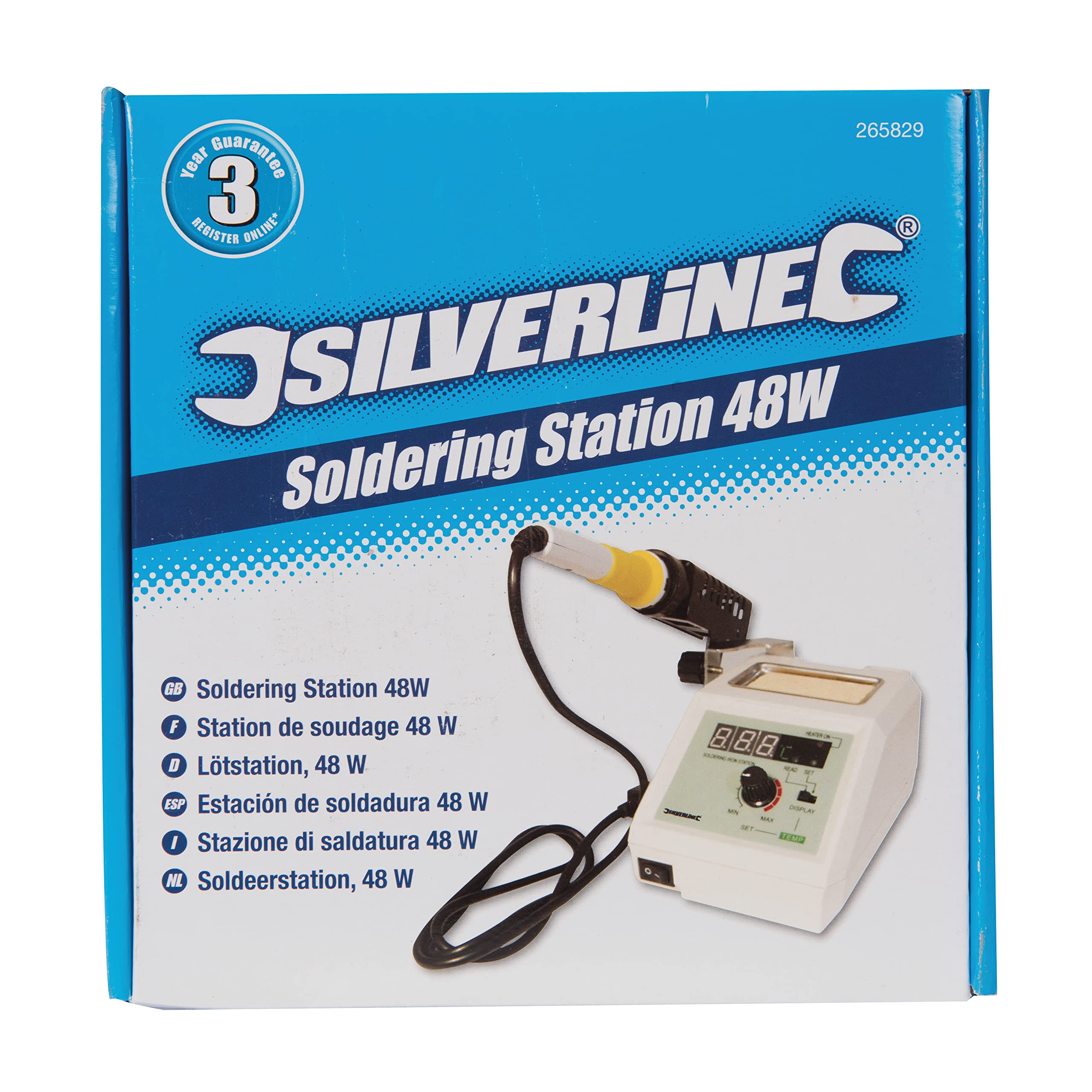 Silverline 265829 stacja lutownicza 48 W