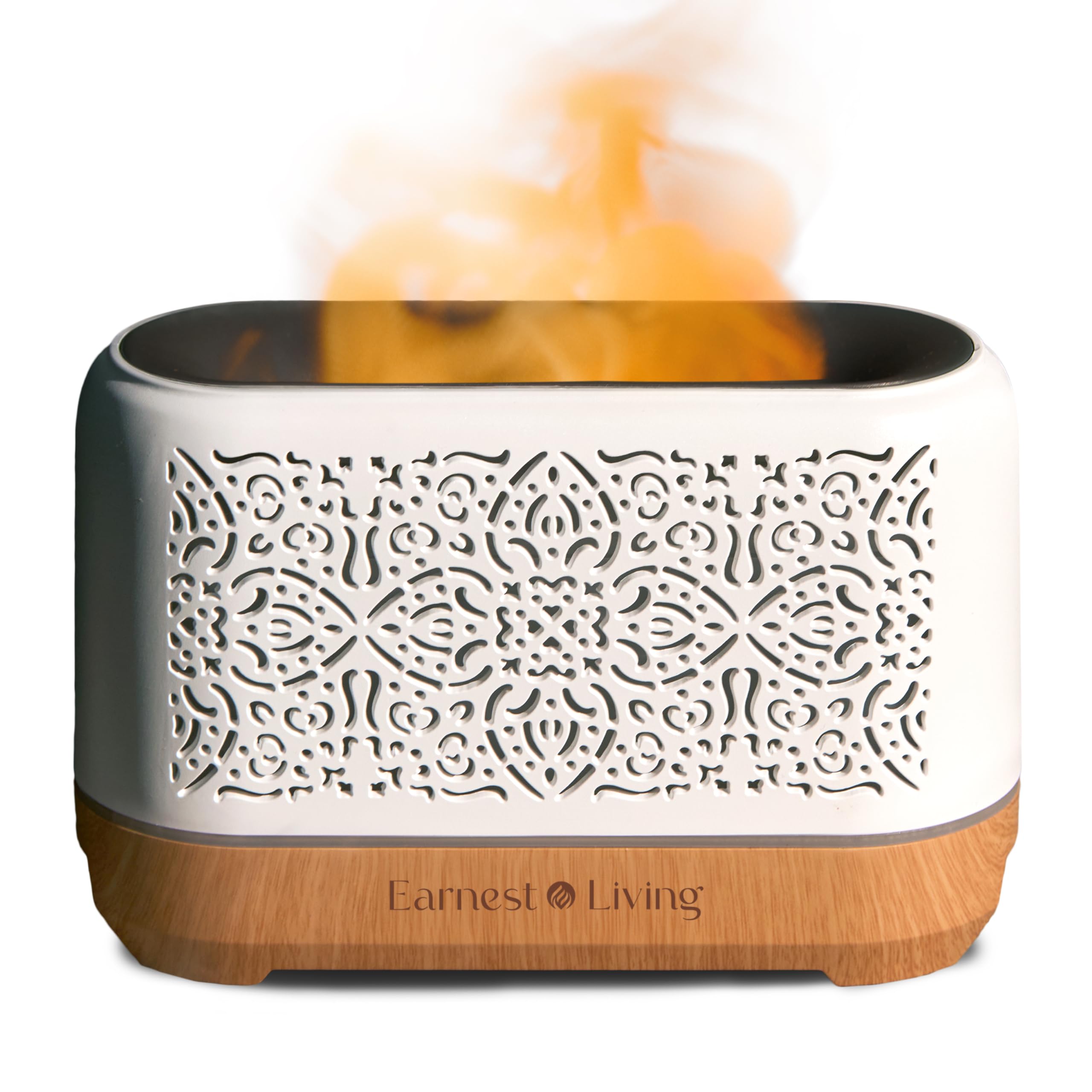 Earnest Living Ätherisches Öl Diffusor Klassischer Flammdiffusor 200 ml Timer Nachtlichter und automatische Abschaltfunktion Home Office Luftbefeuchter Aromatherapie-Diffusoren für ätherische Öle