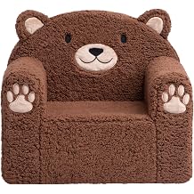 BEJOY Toddler Chair Ultra-Soft Snuggle Foam Filled Kids Sofa for kids, Bear