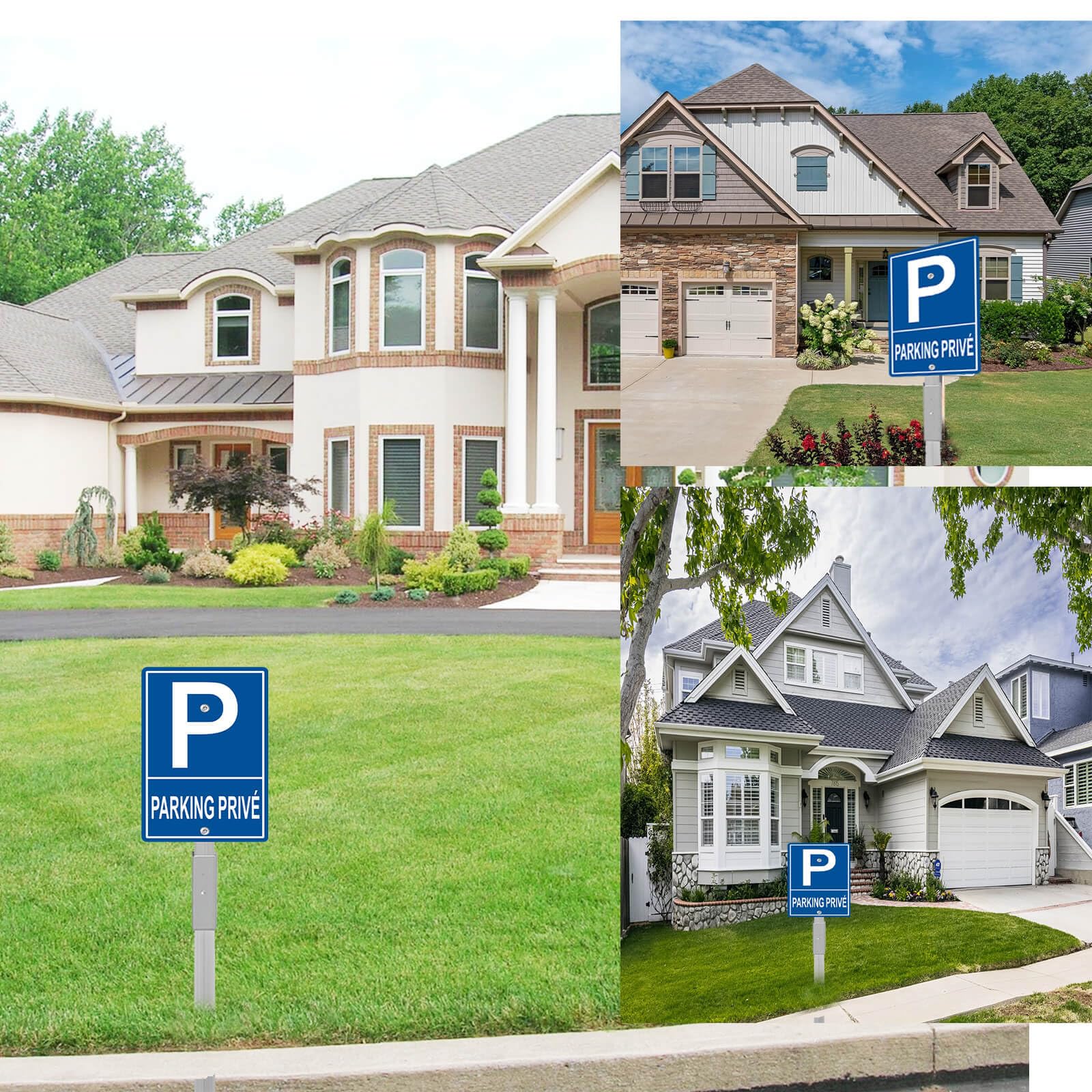 Panneau « No Parking » Avec Piquet En Aluminium 30 X 20 Cm A4