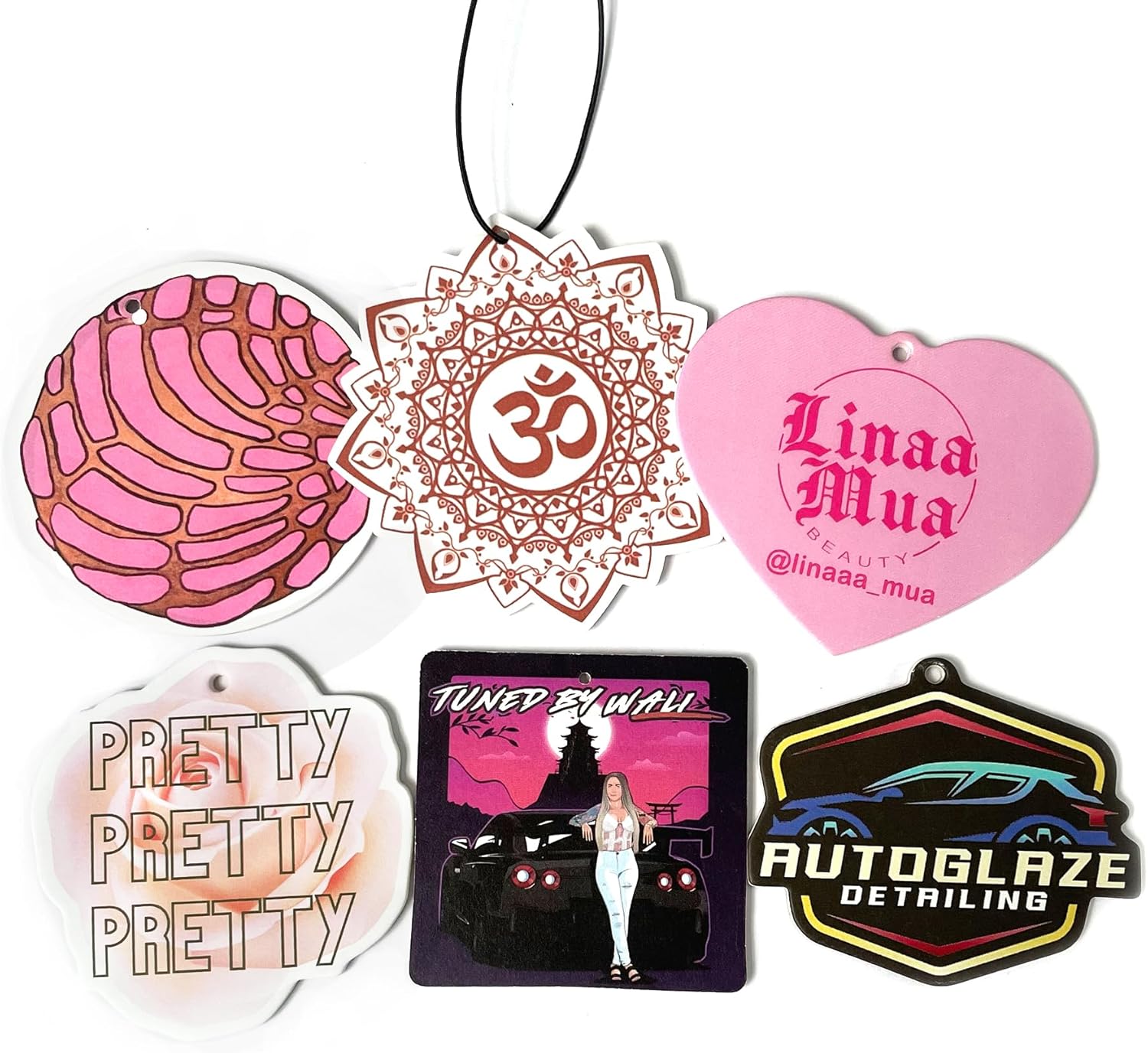 1000 pcs Custom Car Air Fresheners in Bulk with Your Logo Text Photo Contact Info Qr Code Personalized Promotional Car Air Fresheners Gifts for Business and Event (option8 1000pcs)