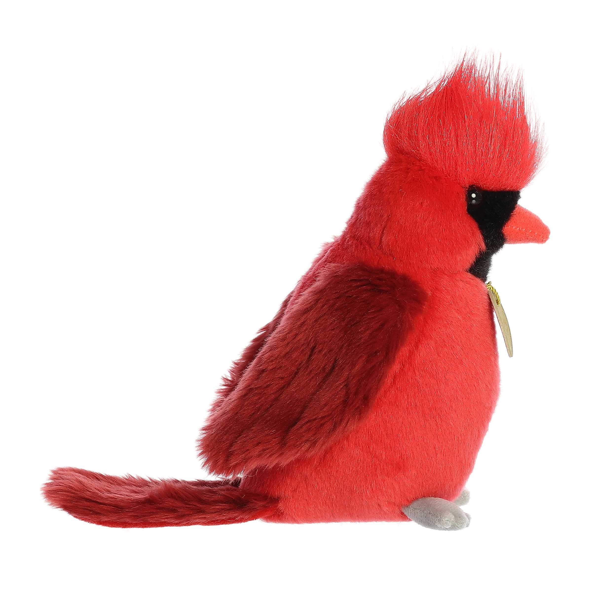 Aurora(r) Realistic Miyoni(r) Cardinal Stuffed Animal - Lifelike Detail - Cherished Companionship - Red 9 Inches - Image 3