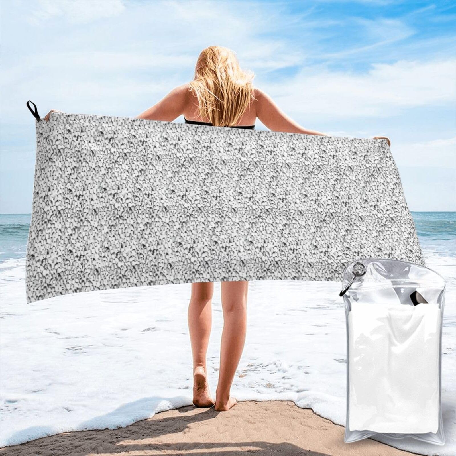 Serviette pour le corps élégante et douce à séchage rapide