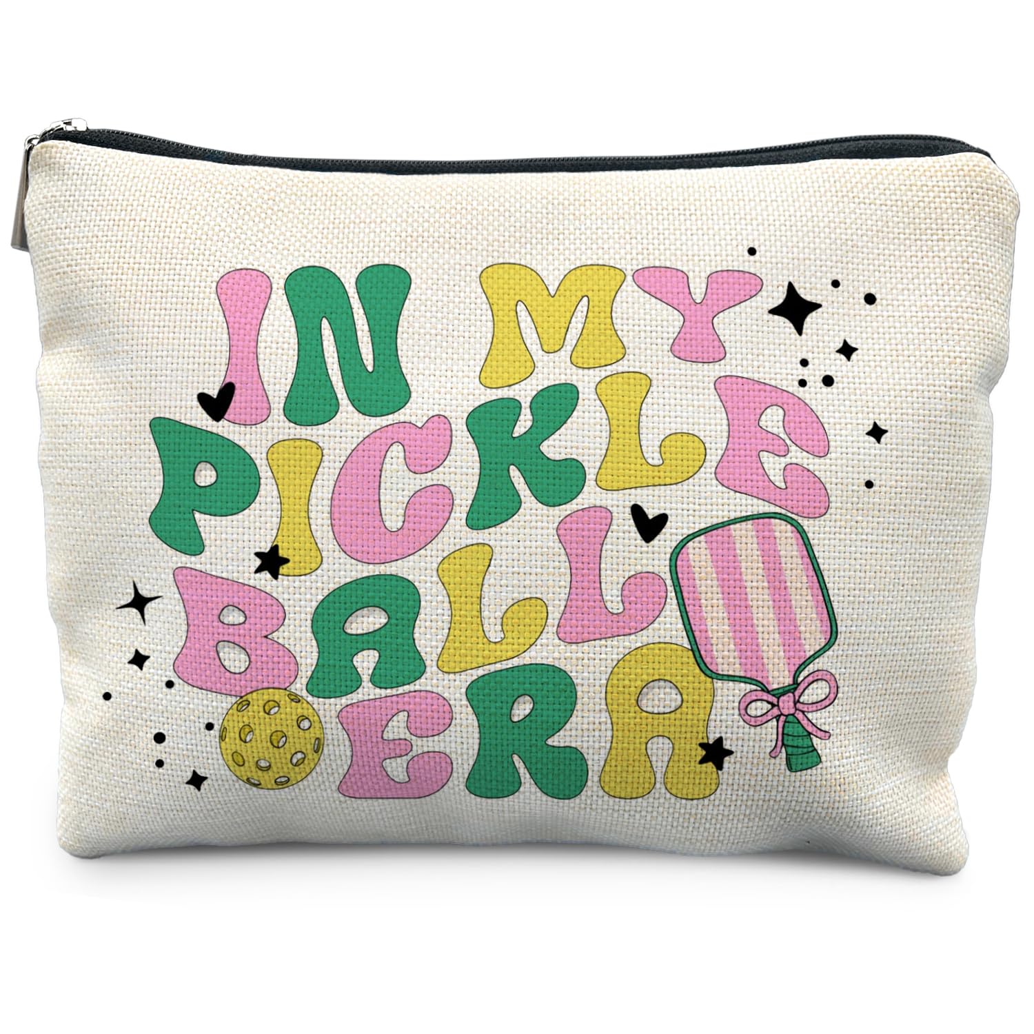 Pickleball Gifts for Women, Pickleball Gifts, Pickleball Makeup Bag for Women, In My Pickleball Era Cosmetic Bag Toiletry Bag, Gifts for Pickleball