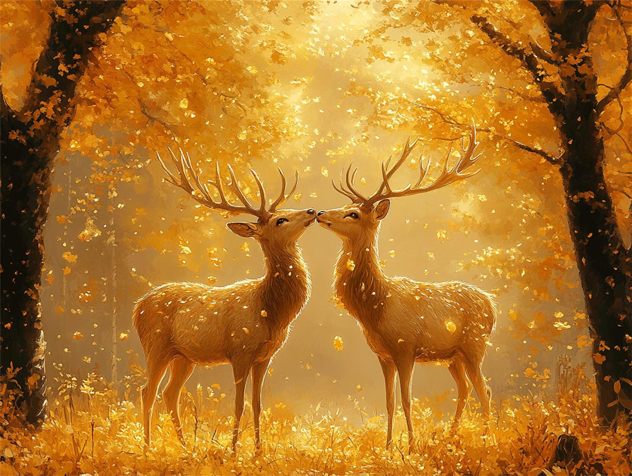 Puzzle dla dorosłych 6000, jesień jelenia, 179 x 105 cm, n-414