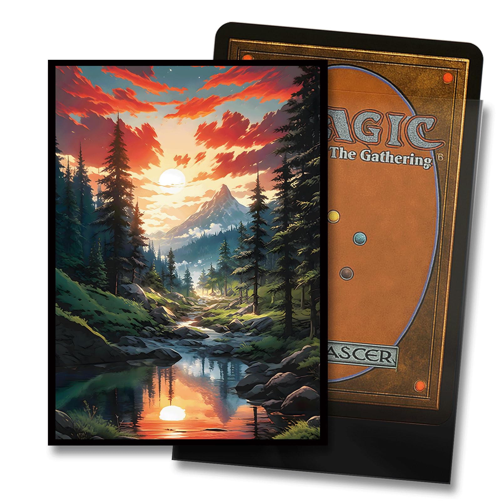 Amazon.com: MTG Card Sleeves - Taiga(Red Green) - Fantasy Dual Lands Series 