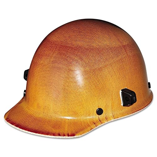 MSA 10104377 Skullgard - Casco de seguridad estilo gorra con suspensión Staz-on Pinlock casco sin ranuras, hecha de resina fenólica, cargas de