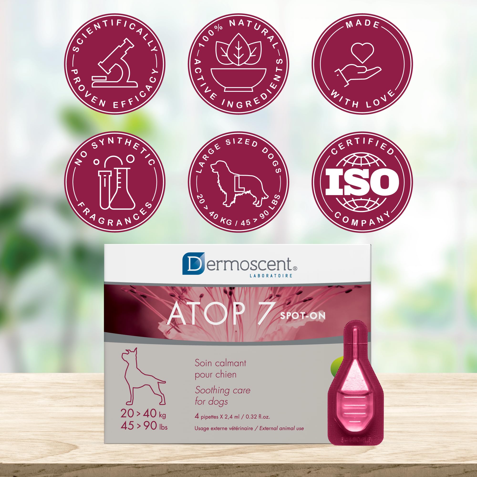 DERMOSCENT ATOP7 SPOT ON PERROS GATOS 20-40KG