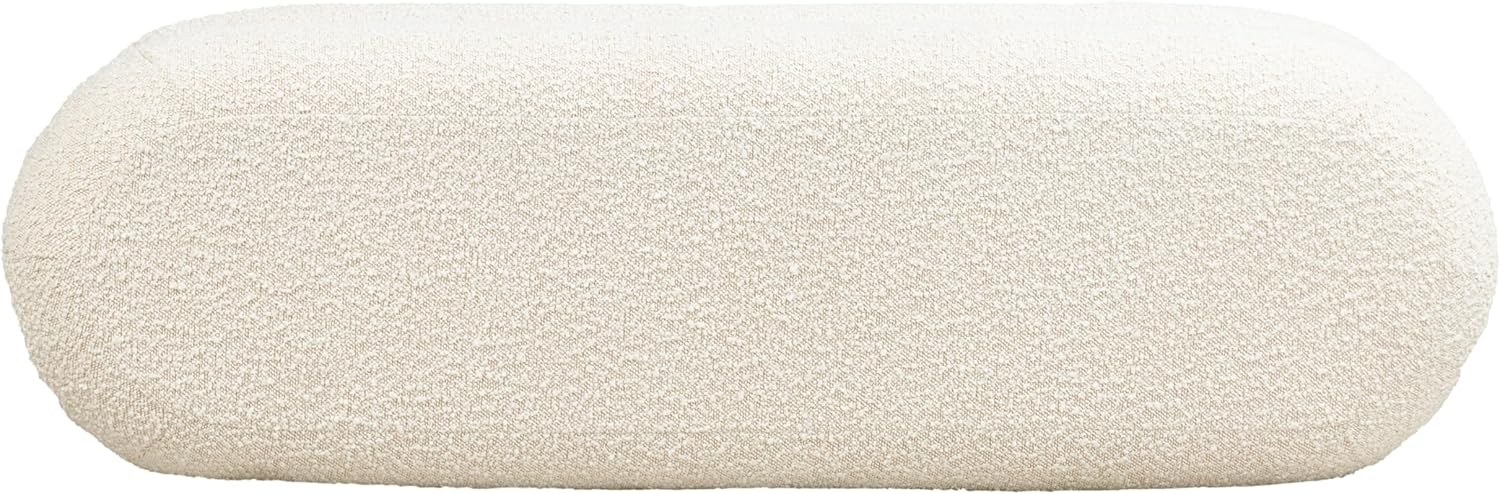 POLY & BARK Varde Bench in Froth White Boucle
