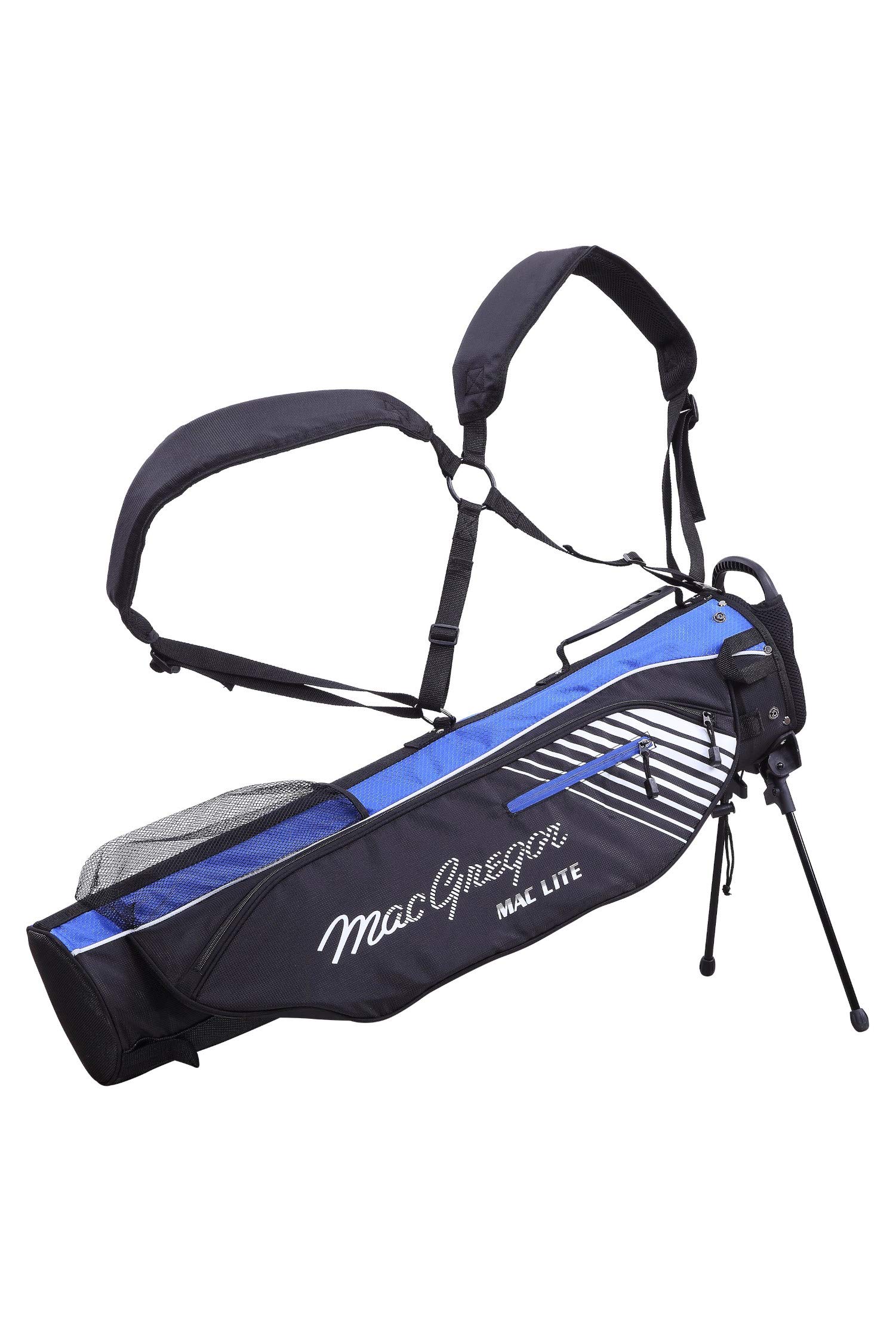 MacGregor Golf MACTEC 4.0 Golf Club Flip Stand Bag, 6.5", Black/Royal