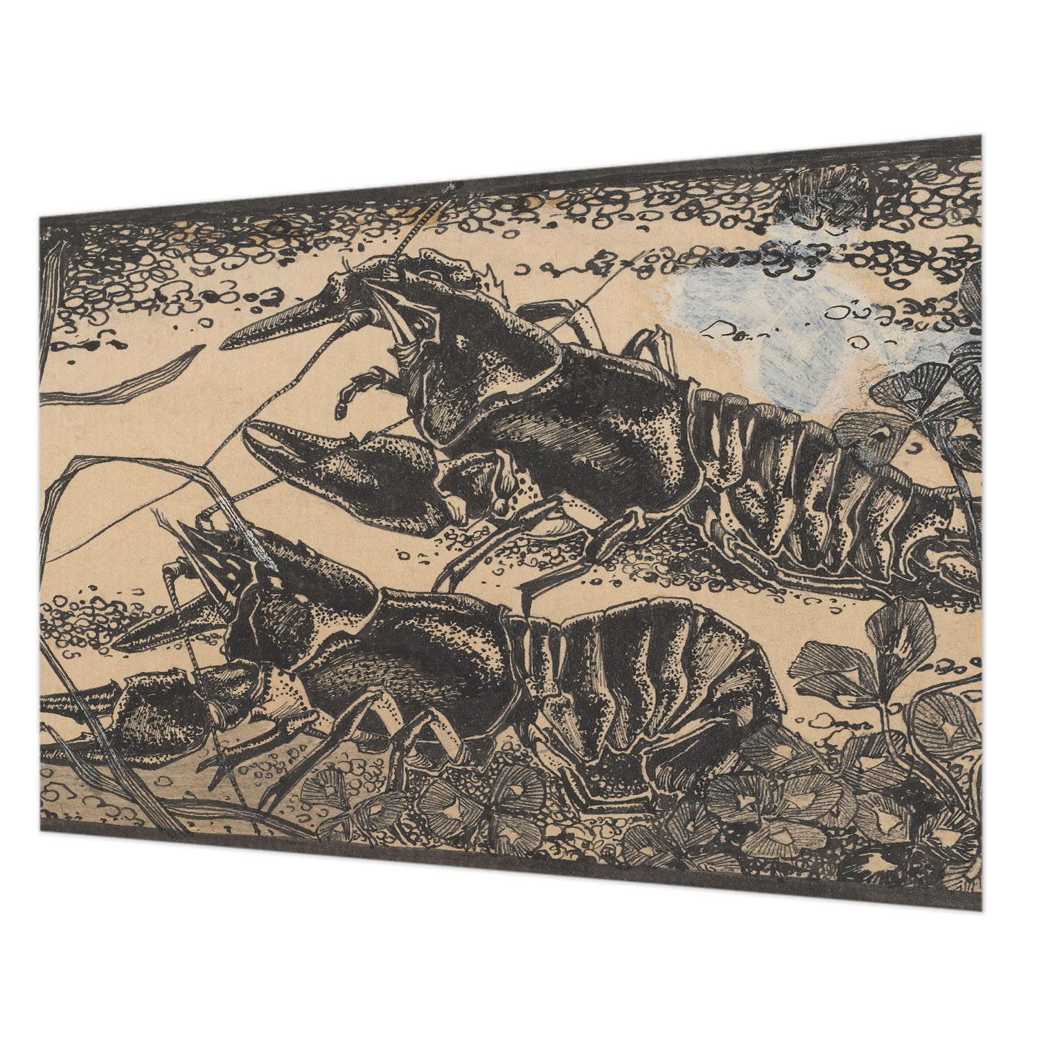 Décoration intissé écrevisses d'eau Tulup 208x146 haute qualité
