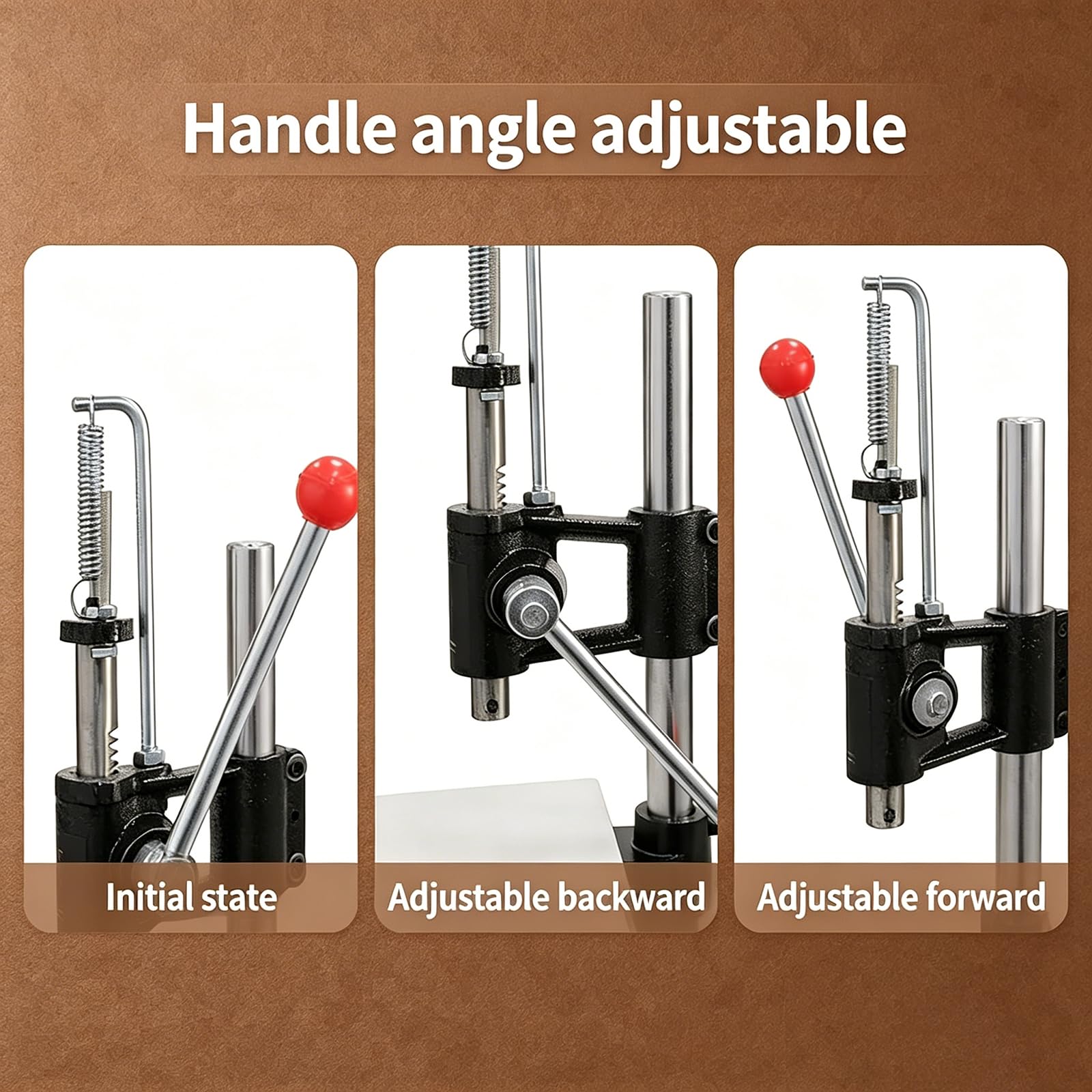 MObyat Presse À Thé Manuelle Professionnelle De 4 Cm, Outil De Pressage À Main avec Moule Et Base Robuste, Utilisation Facile en 4 Étapes, pour La Fabrication Artisanale De Gâteaux De Thé Vieillis