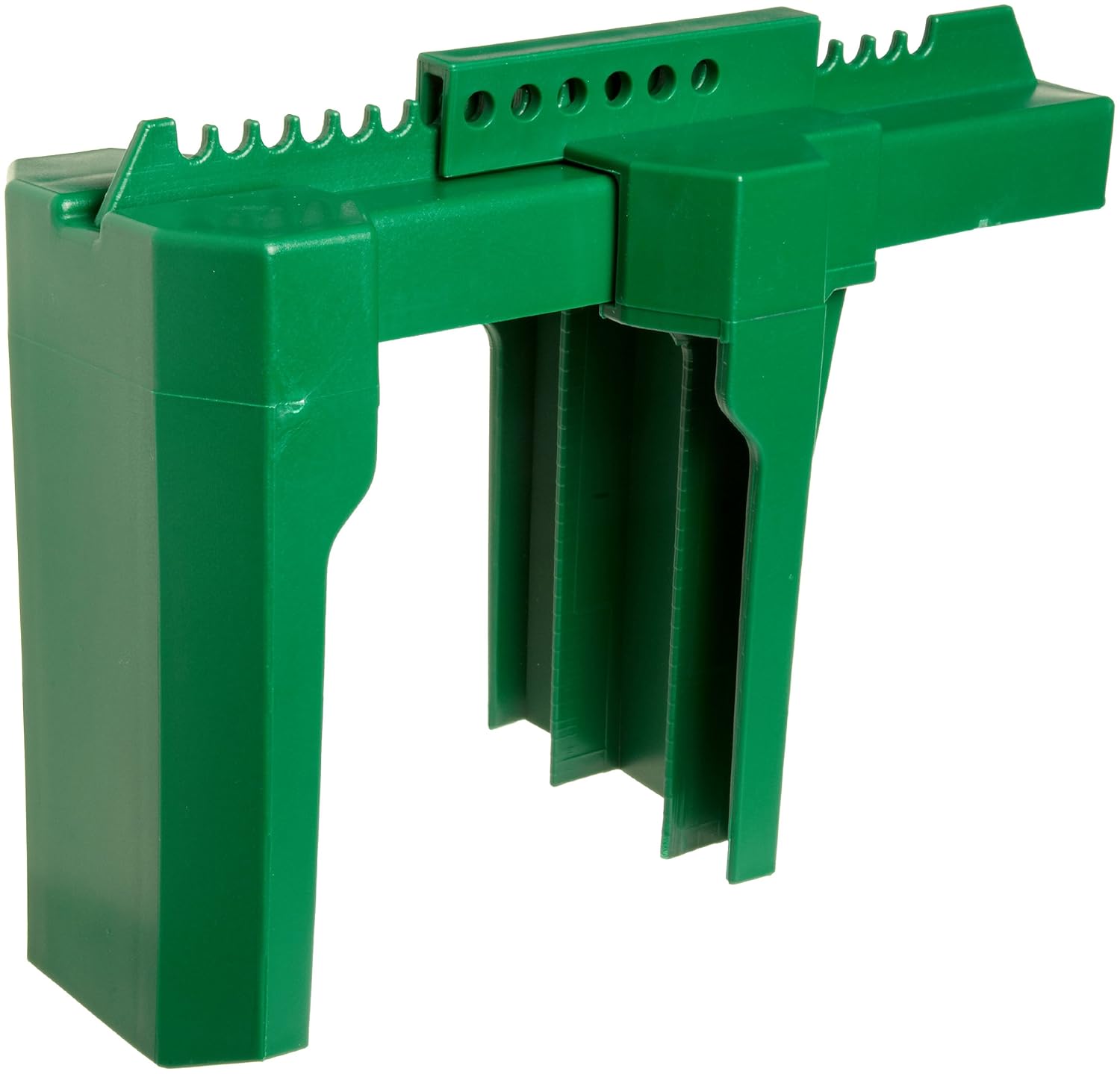 Brady Prinzing Ball Valve Lockout, Large, for 2"-8" Outside Pipe Diameter, Green
