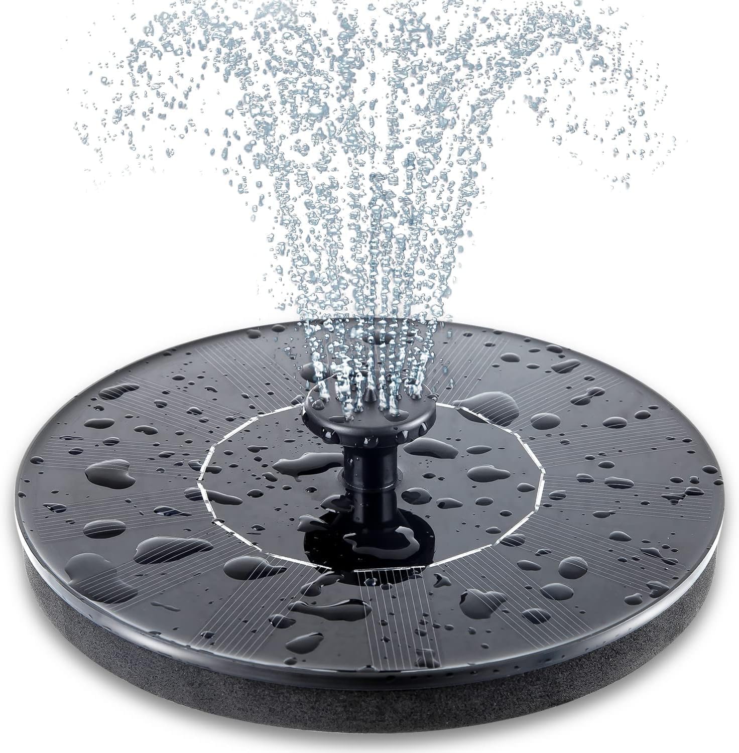 solar fountain pump for bird bath 1.4w floating solar water fountain with 4 spray nozzles automatic garden pond fountain ipx8 solar powered water pump for outdoor bird bath fish tank pool