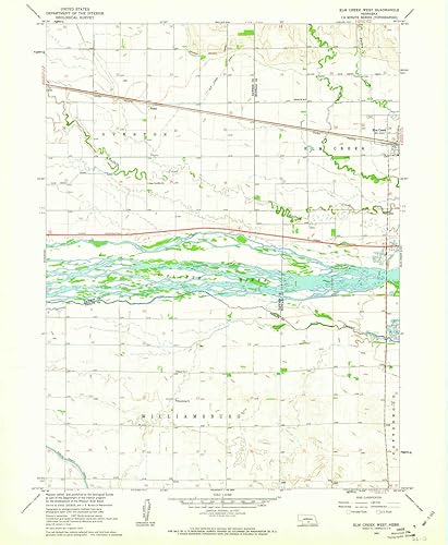 YellowMaps Elm Creek West NE topo map, 124000 Scale, 7.5 X 7.5 Minute, Historical, 1961, Updated 1963, 26.7 x 22 in