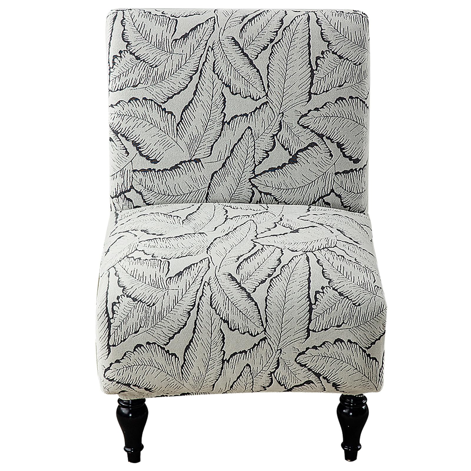 Ausing Soft Couch Cover Without Armrest 1 Seater Thick Sofa Cover Non-Slip Armchair Cover Bedroom Living Room