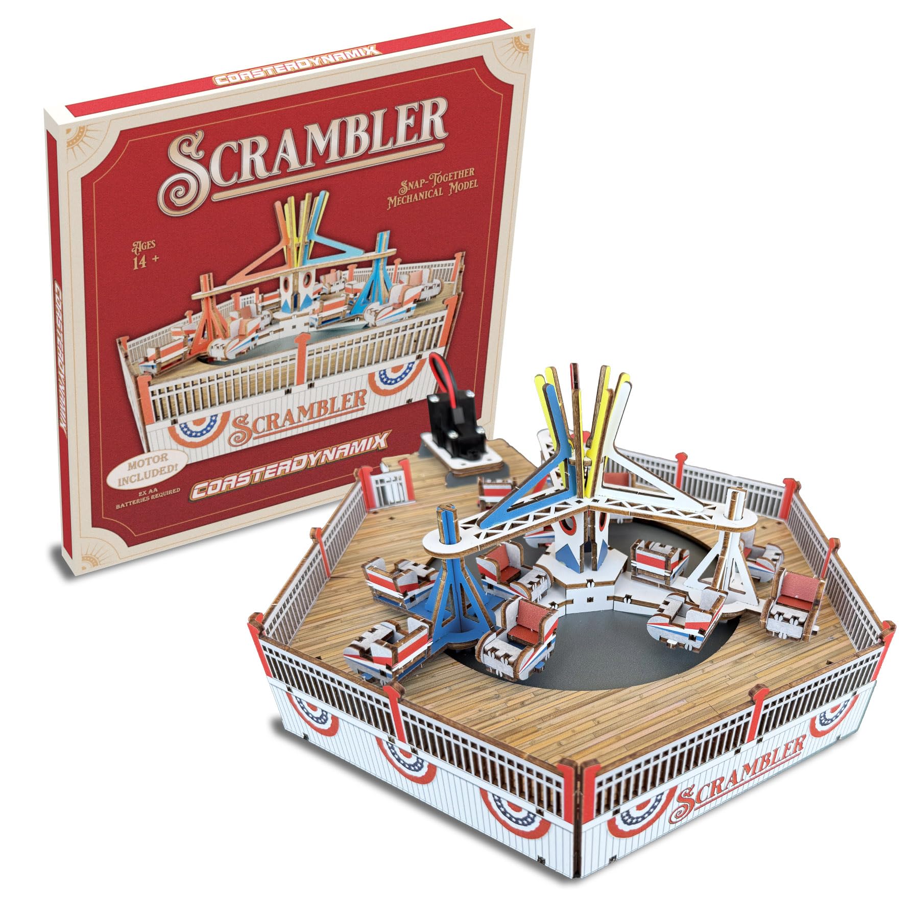 Amazon.com: CoasterDynamix 3-D Scrambler Carnival Ride Wooden