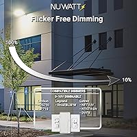 Vista 7 de NUWATT Luz de inundación LED de 30 W, 3CCT 3000K/4000K/5000K seleccionable, iluminación impermeable IP65, montaje de nudillo ajustable, 4200 lm