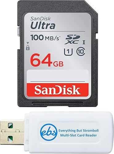 SanDisk Tarjeta de memoria Ultra SD de 64 GB para Nikon Coolpix L340, B500, A10, L32, S7000, A300, P900, cámara UHS-I clase 10 (SDSDUNR-064G-GN6IN)