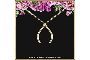 Gold Wishbone Ring Keeper Necklace