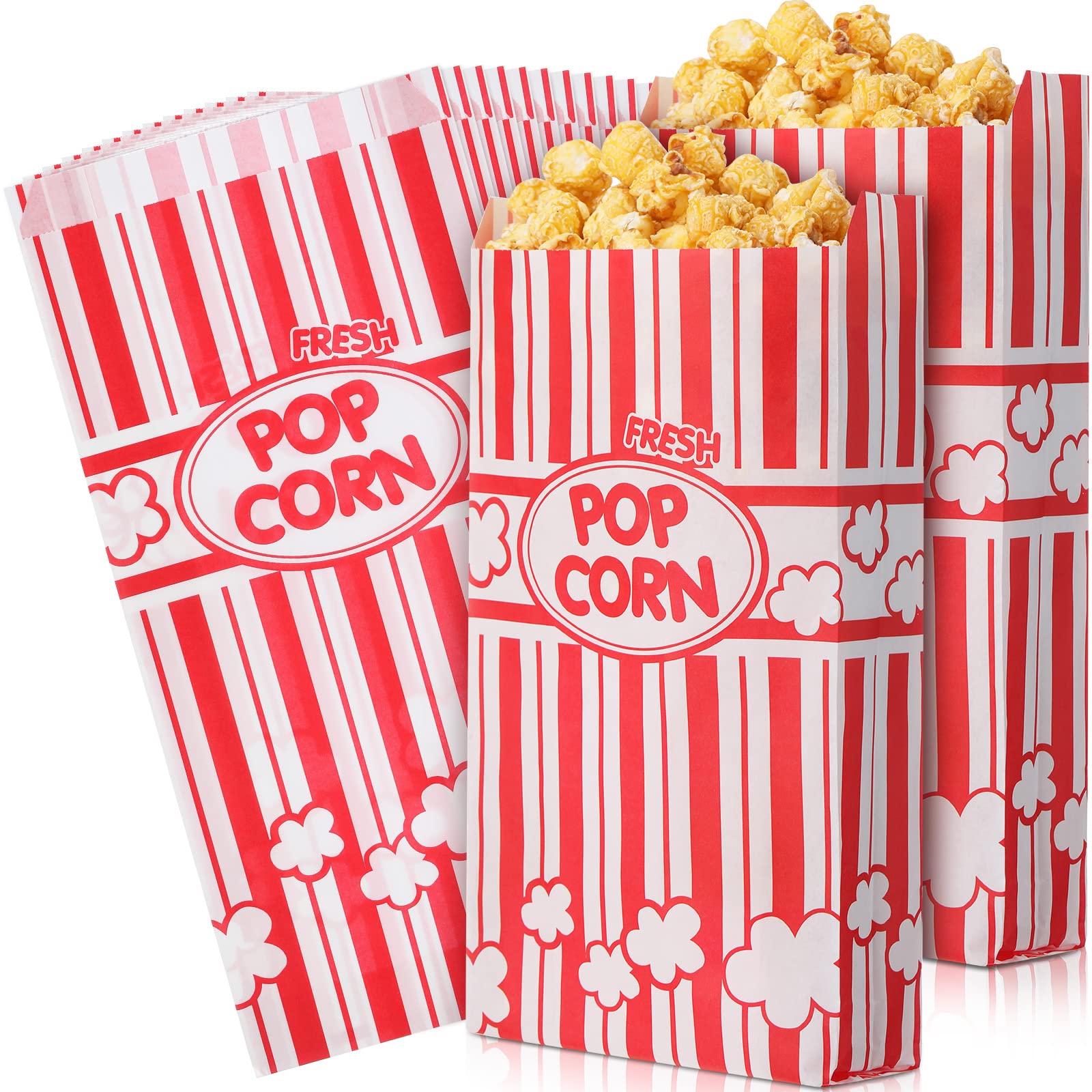 Buy 300 Pcs Popcorn Bags Paper Grease Resistant Popcorn Bags Disposable