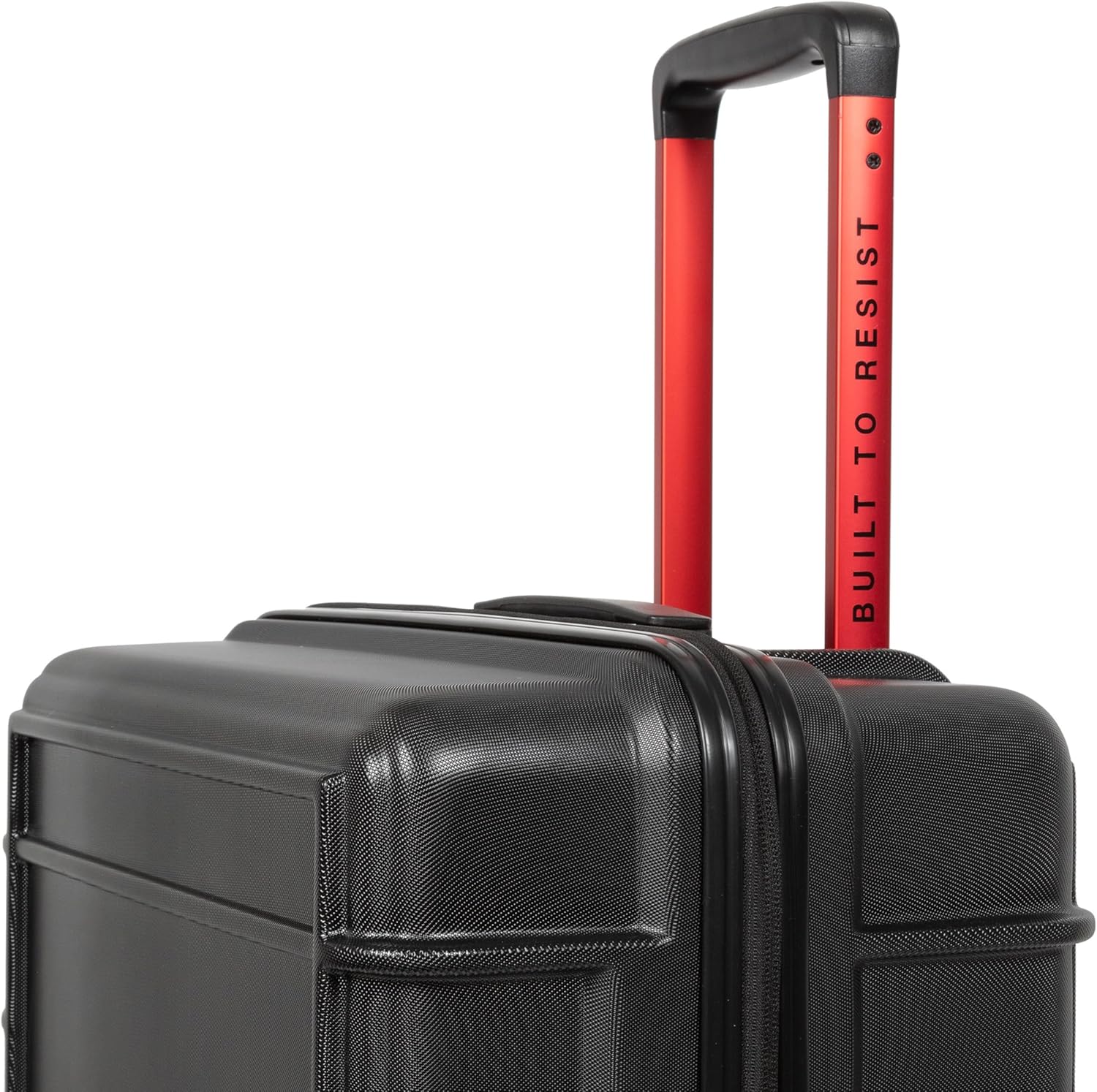 EASTPAK Resist'R Zip L – 90L Hardshell Suitcase with Dual Compartments, TSA Lock, Silent 360° Spinner Wheels & Water-Resistant Design, Black