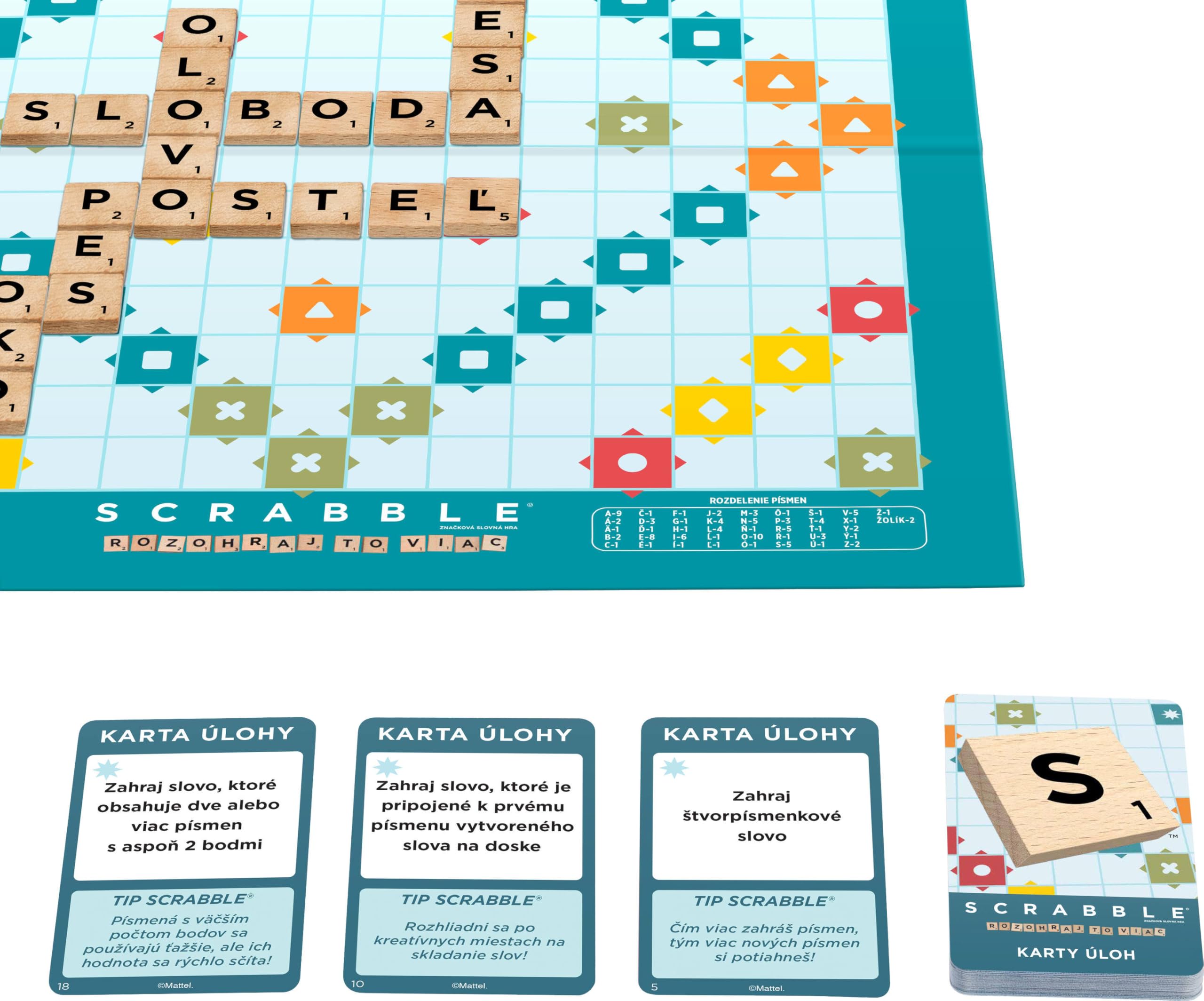 キッズ・ファミリー SCRABBLE Mattel Games Scrabble Board Game, Classic Family Word Fun