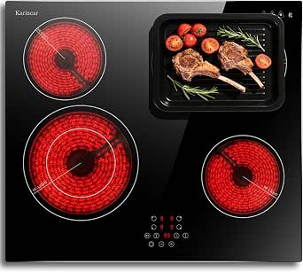 Karinear Ceramic Hob, Built-in...