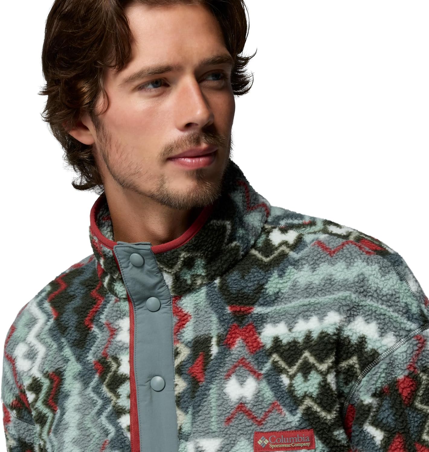 Columbia Men's Helvetia II Printed Half Snap Fleece