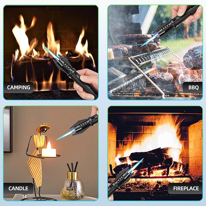 Encendedor Mini Torch Recargable Butano A Prueba De Viento miniatura 7