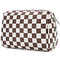 Vista 31 de Narwey Pequeña bolsa de maquillaje para bolso, mini bolsa de cosméticos, bolsa de maquillaje de viaje con cremallera, bonitas bolsas de maquillaje