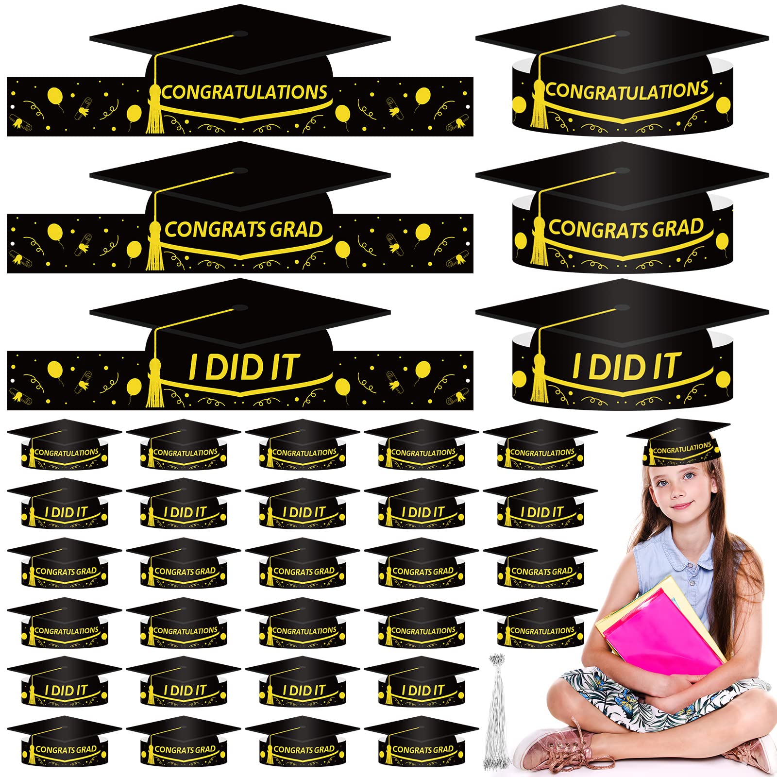 Photo 1 of 3 ITEMS, GRADUATION DECORATION BUNDLE