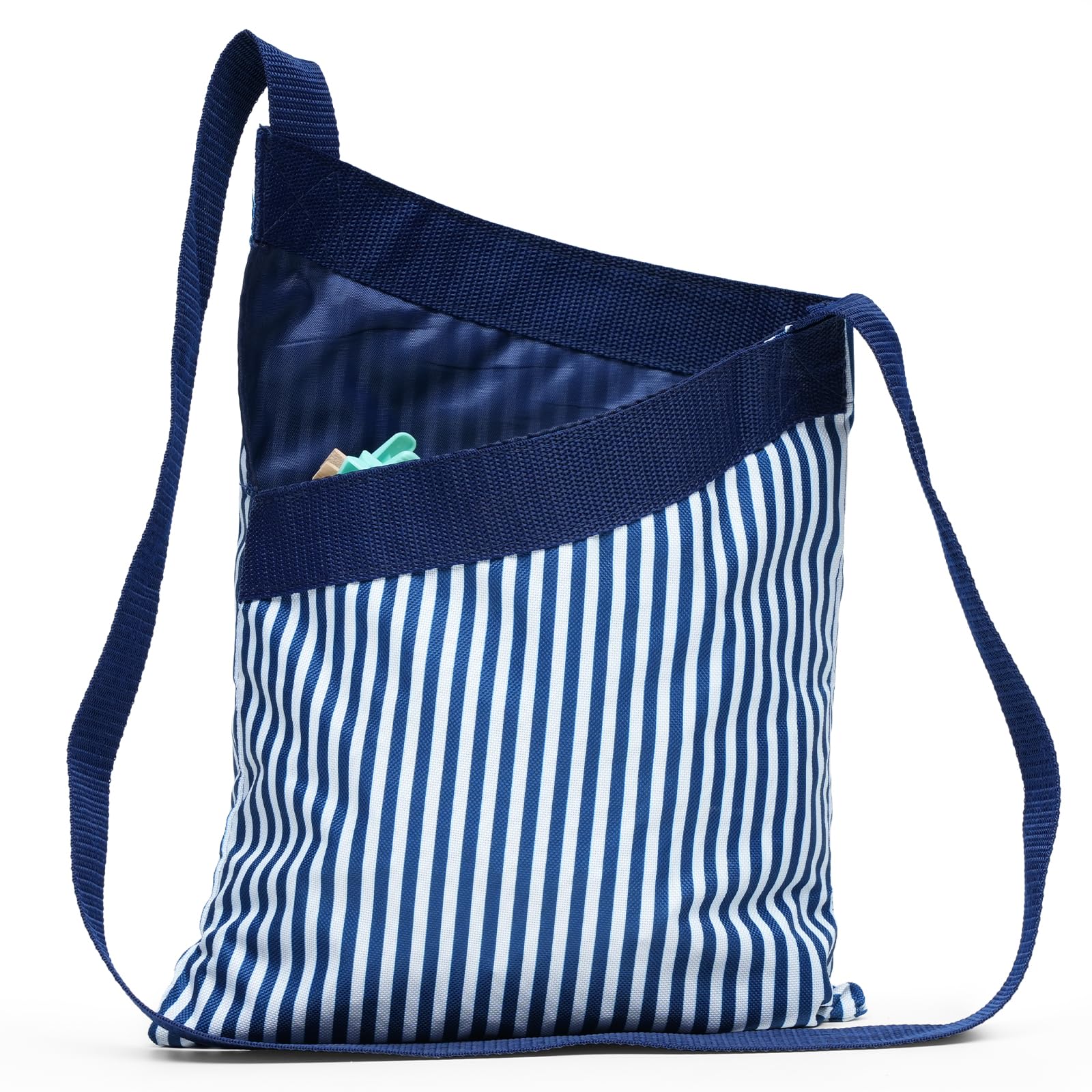 Peg Bag with Shoulder Strap, Blue