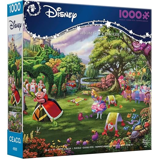 Ceaco - Thomas Kinkade - Disney - Queen of Hearts - 1000 Piece Jigsaw Puzzle