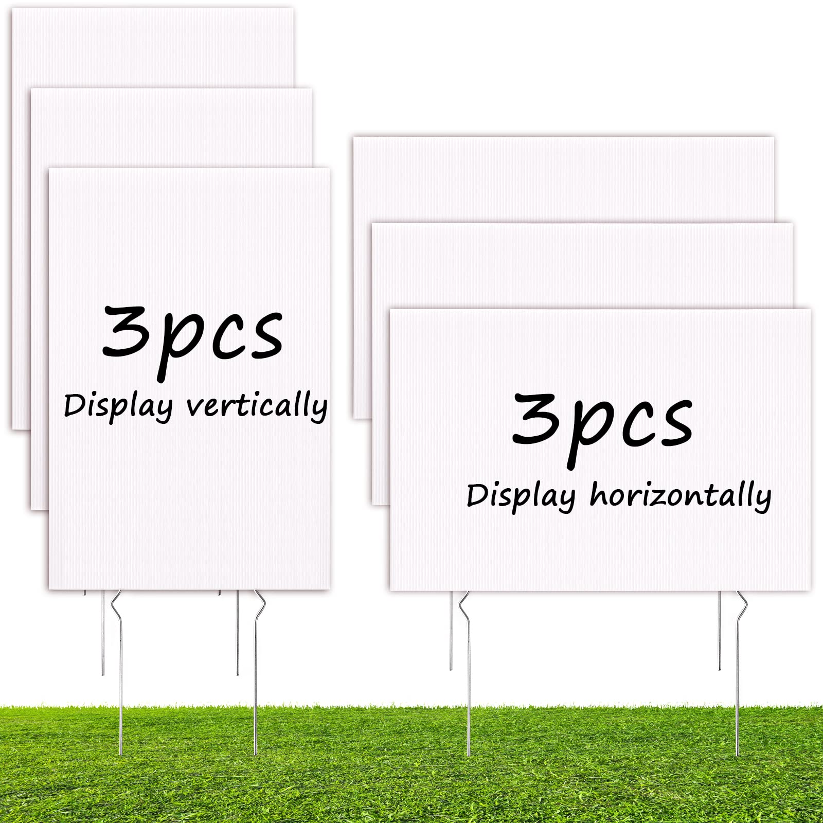 Buy Blank Yard Signs with Stakes, Custom Corrugated Plastic Sheet Board