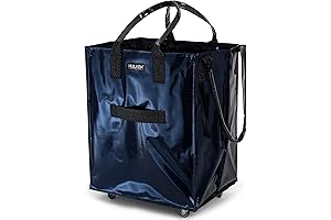 Super Loadable Reusable Grocery Bag on Wheels - Premium Quality Heavy Duty...