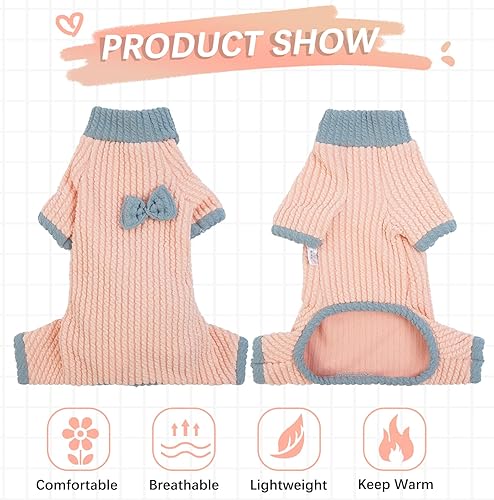 Miniatura 2 de DENTRUN Sphynx - Suéter de invierno cálido para gatos sin pelo, lindo suéter de alta elasticidad, camisas de gatito, transpirable, para ocio,