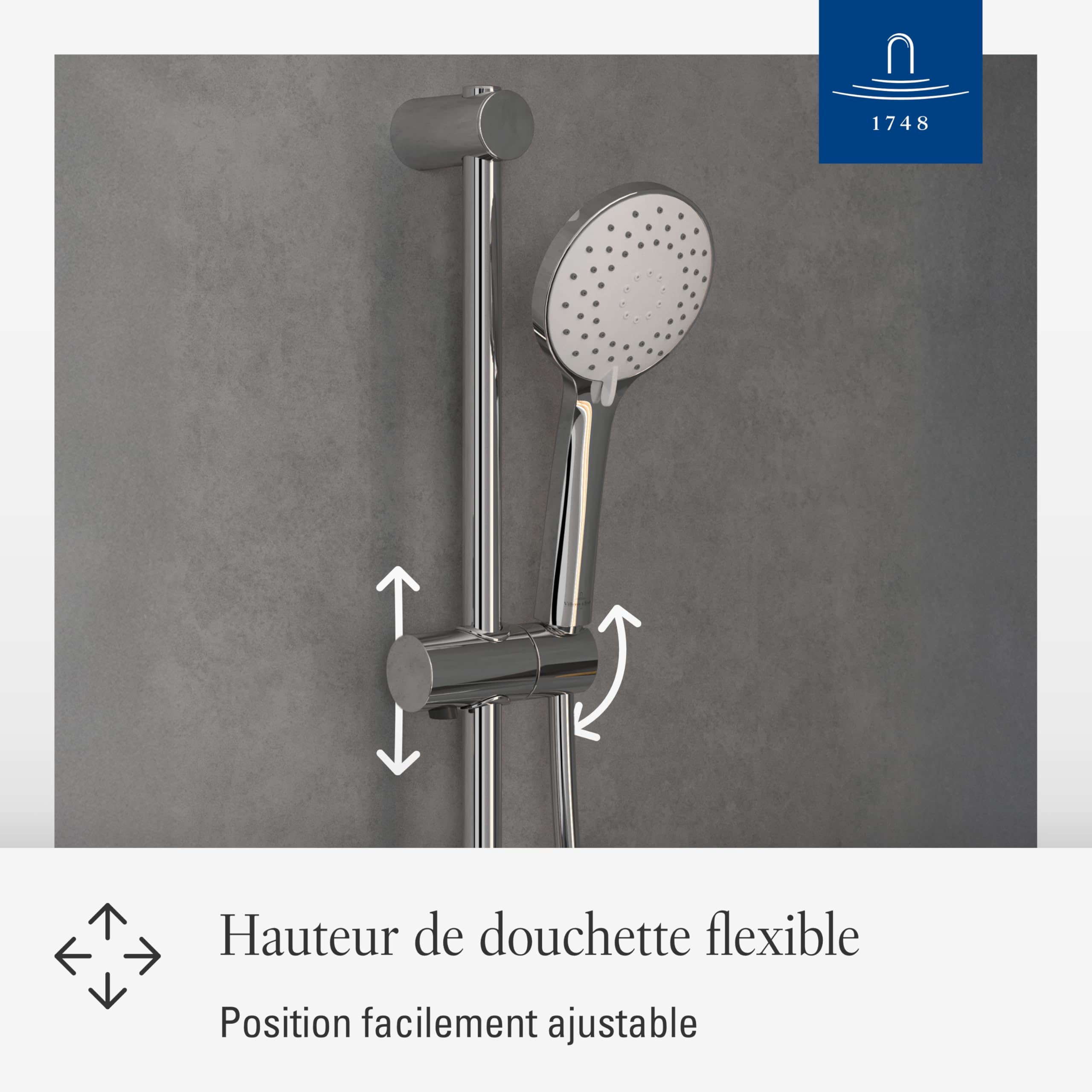 Villeroy & Boch Universal Showers ensemble de douche – Chrome