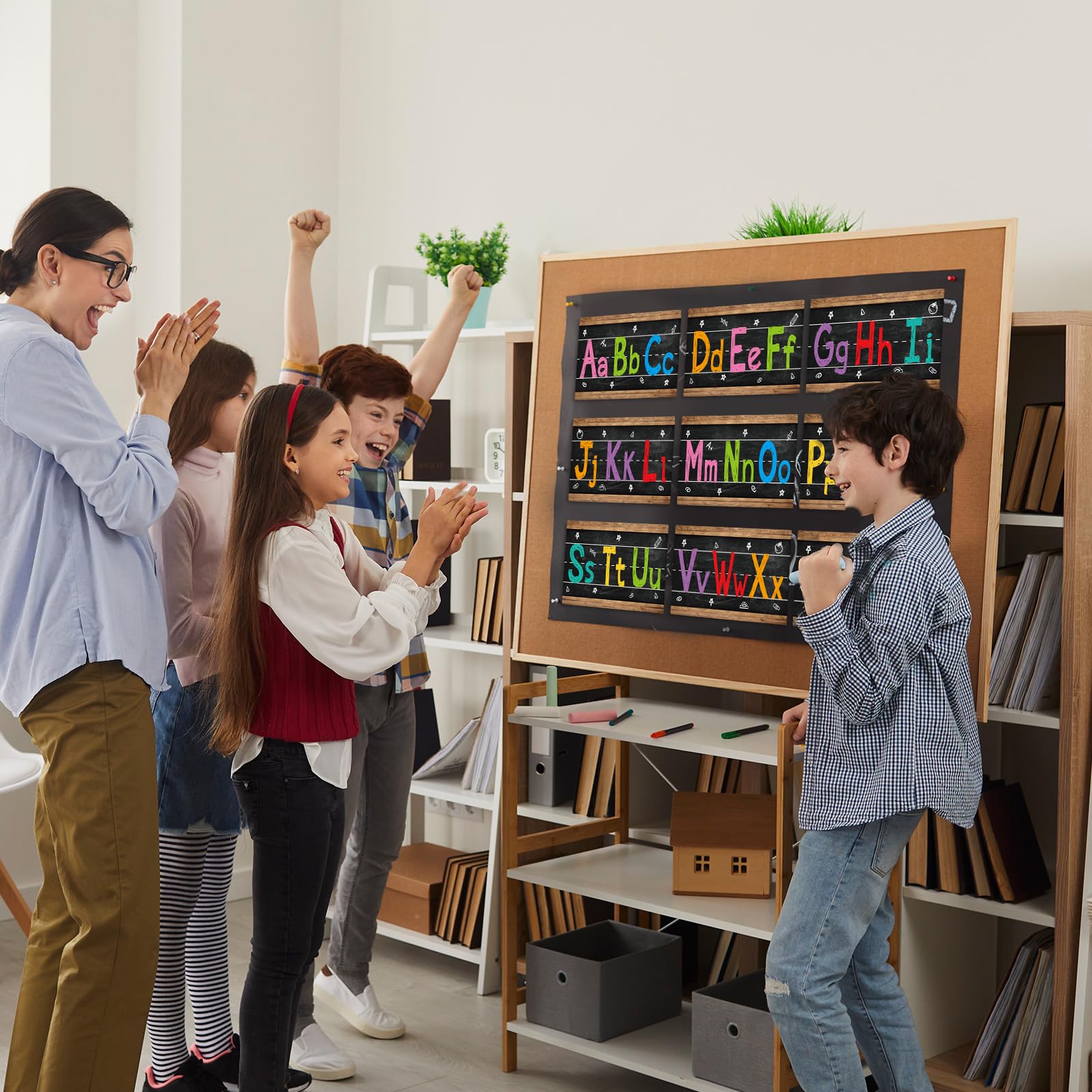 Snapklik.com : 12 Pieces Alphabet Bulletin Board Strips Set Alphabet ...