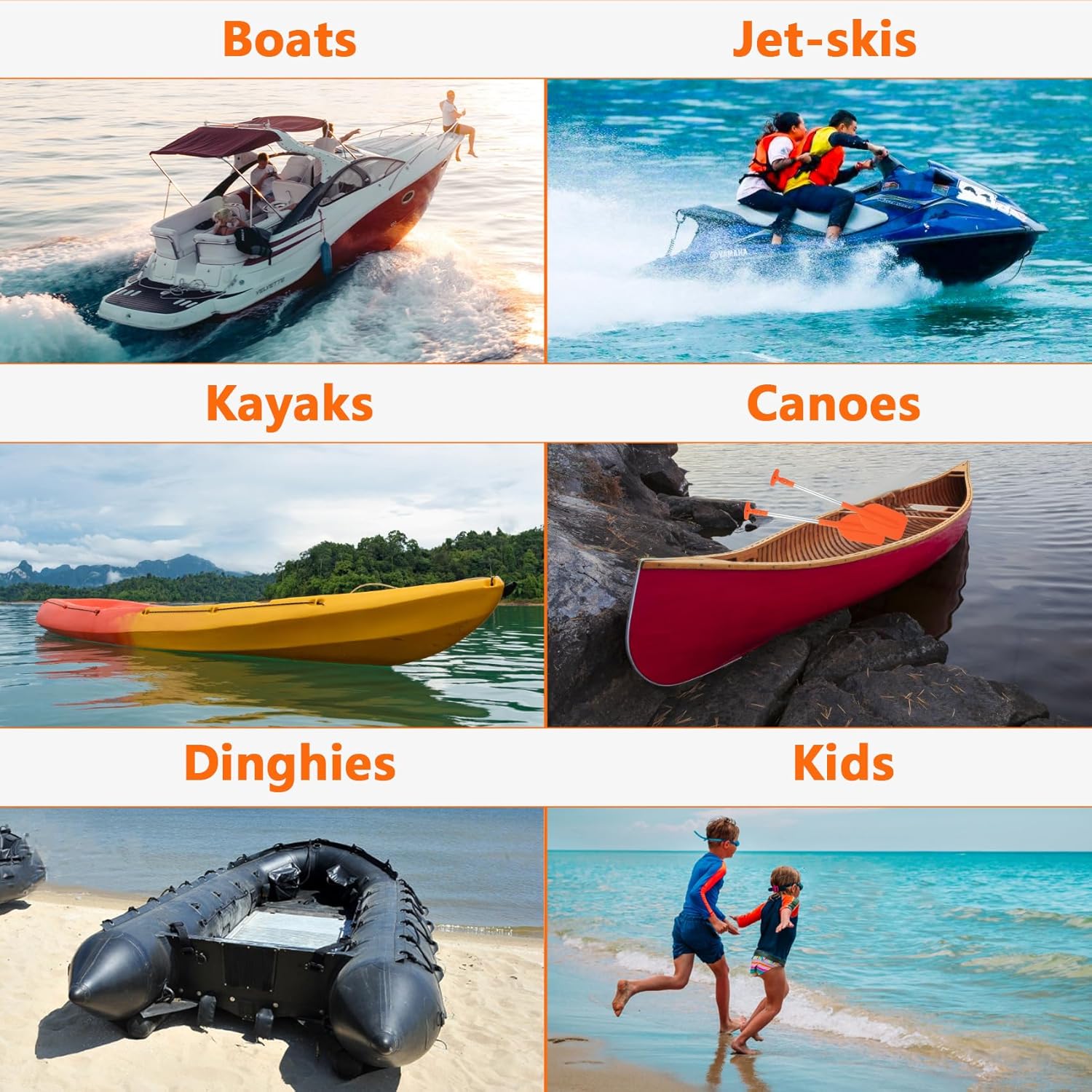 DEDU Boat Paddle Telescoping 2 Pack, Boat Oars Collapsible Emergency Paddle 21"-43" Adjustable, Telescoping Canoe Paddle Aluminum Shaft Anti Slip for Kids and Adults