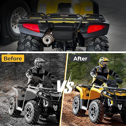 Miniatura 5 de Guardabarros trasero derecho contra salpicaduras para Honda Rancher 350 Rancher 400 2004-2007 TRX350FE TRX350FM TRX350TE TRX350TM TRX400FA TRX400FGA