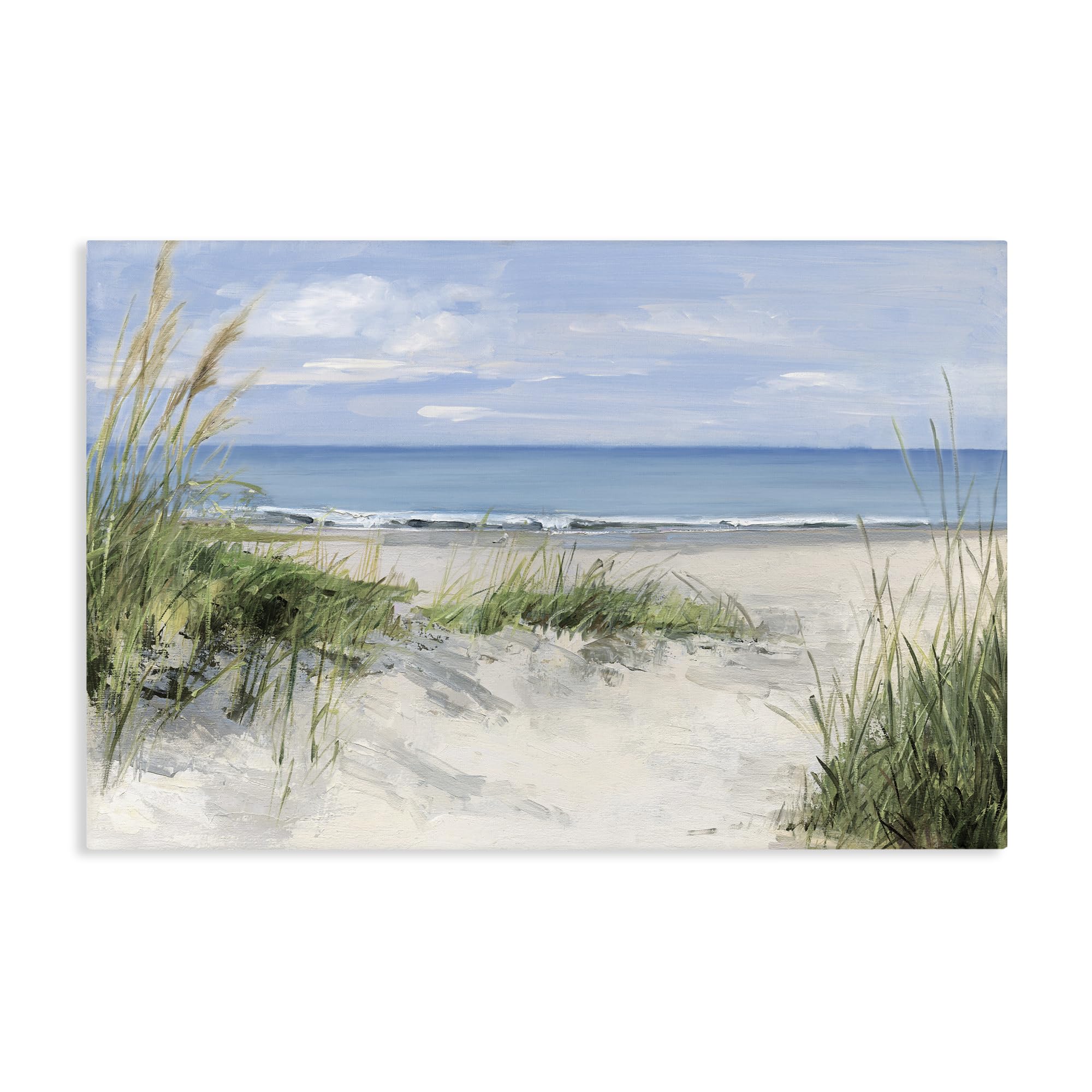 'Tall Grasses by Beach Coast'| Canvas Art