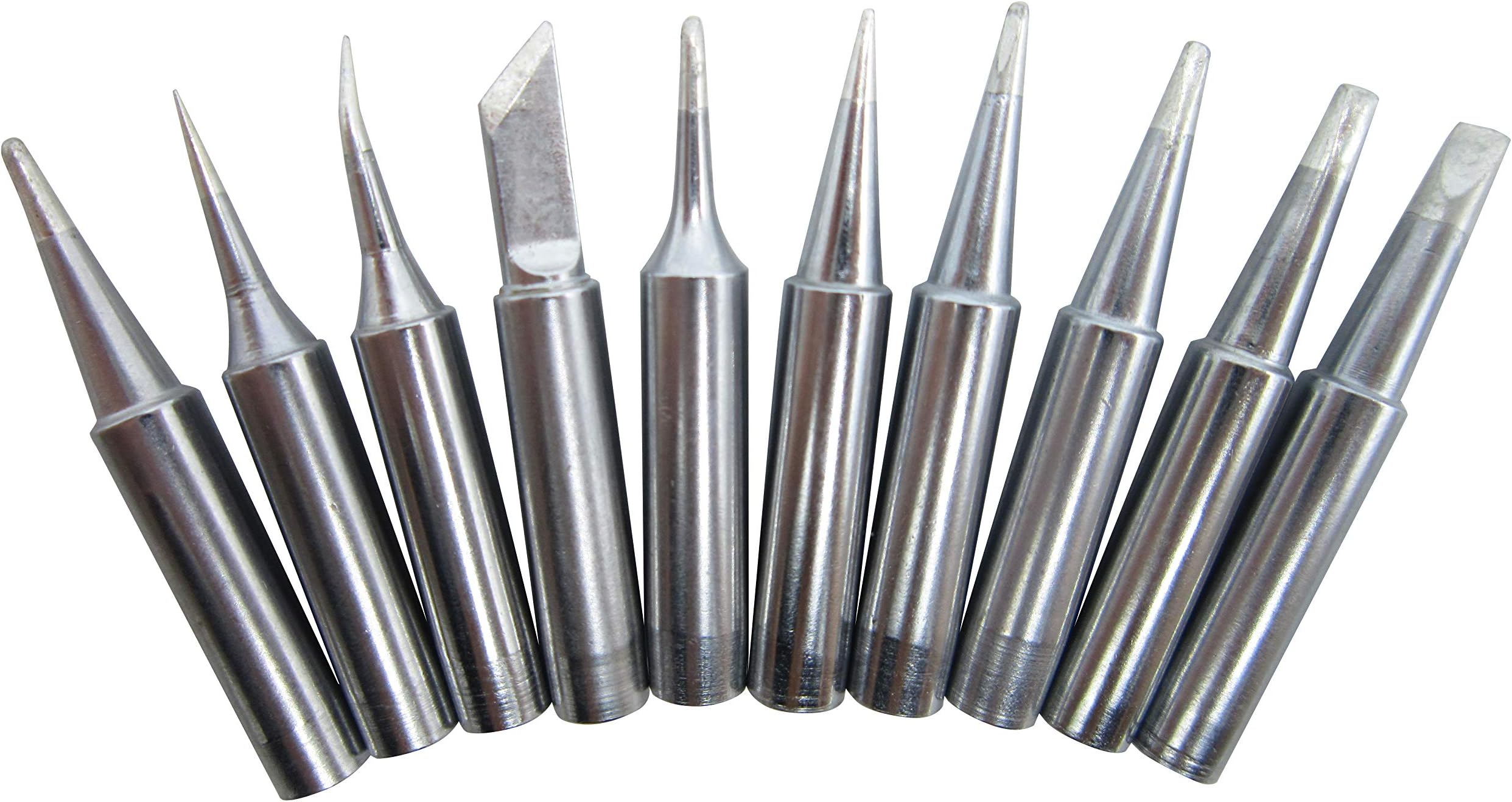 10 PCS Soldering Tips 900M for 936 937 888D 907 FX-600 Milwaukee M12SI-D Radio Shack 64-053 Yihua 936/936B x-tronics 3020/3020-XTS Baku 909 878AD zany 853d Atten Quick Aoyue Solder Iron Tip